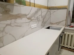 Porcelain tiles for kitchen apron 60 by 60 photo