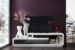 Long TV stands in the living room photo modern