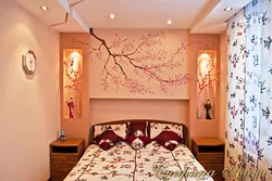 Photo of bedrooms with sakura wallpaper