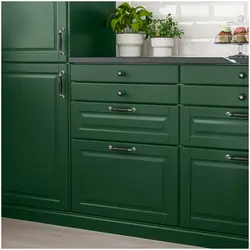 Budbin IKEA ошхона сабз дар акс дохилӣ