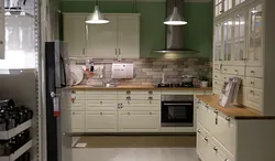 Budbin IKEA ошхона сабз дар акс дохилӣ