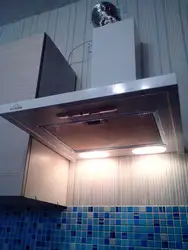 Hood with outlet for kitchen photo