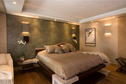 Decorative Plaster In The Bedroom Photo