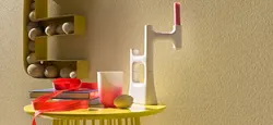 Glass wallpaper for kitchen photo