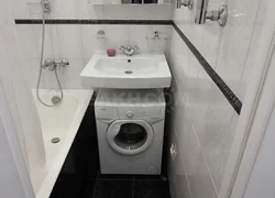 Дизайн ванной в панельном доме со стиральной машиной