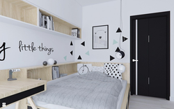 White bedroom design for teenager