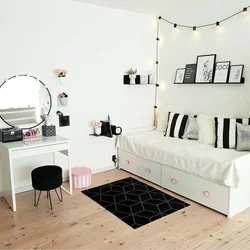 White Bedroom Design For Teenager