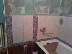 Plitka qo'yish hammom fotosurati
