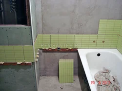 Ваннаға арналған плиткаларды төсеу фотосы