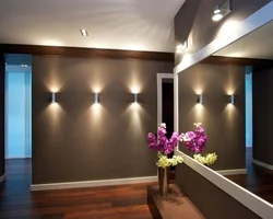 Wall lamps for hallway design