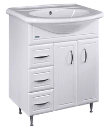 Sink with bathroom cabinet 80 cm photo