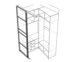 DIY dressing room drawings and diagrams photos