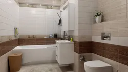 Design project laying out tiles in the bathroom