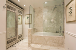 Bathroom design with glass photo