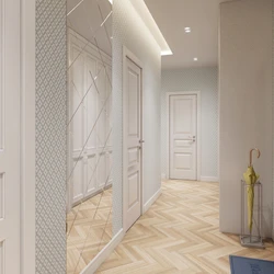 Wallpaper for white hallway photo