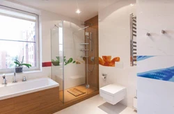 Bir Otaqda Duş Və Hamam Fotoşəkili