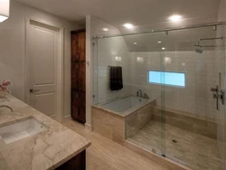 Bir Otaqda Duş Və Hamam Fotoşəkili
