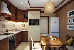 Example Of A Kitchen Interior On One Wall