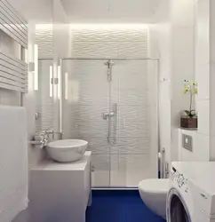 Bathroom design with toilet in apartment