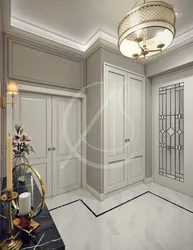 Marble On The Wall In The Hallway Interior