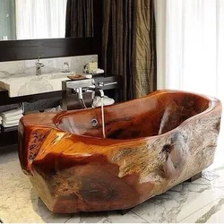 Wooden Bath Design Photo