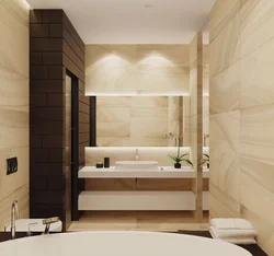 Warm bathroom design