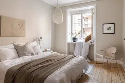 White Wall Color In The Bedroom Interior