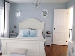 White Wall Color In The Bedroom Interior