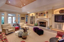 Large living room photo in the house interior