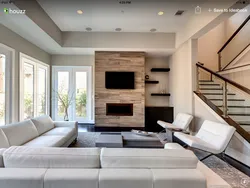Large Living Room Photo In The House Interior