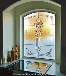 Vitray pəncərələrlə mətbəx dizaynı