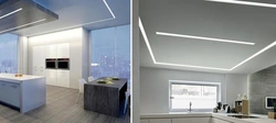 LED tavan mətbəx fotoşəkili
