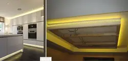Светодиодный Потолок Кухня Фото