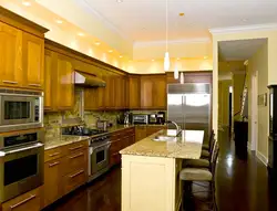 Spotlights in the kitchen photo