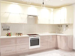 Kitchen facade cream photo