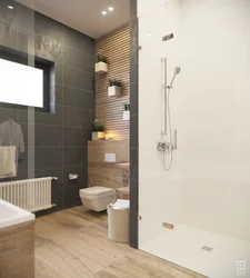Bath design light colors with shower