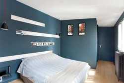 Bedroom wall design in apartment photo