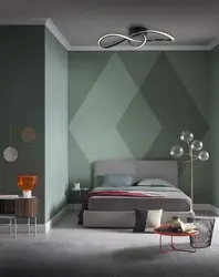 Bedroom wall design in apartment photo