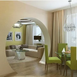 Interior Arch Between Kitchen And Living Room