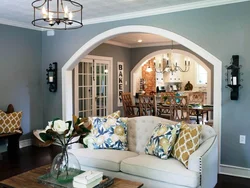 Interior Arch Between Kitchen And Living Room