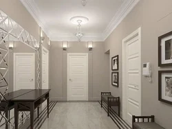 Light doors in the hallway photo
