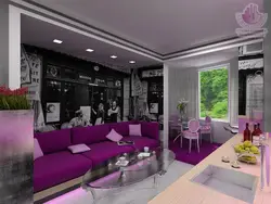 Интерьер Гостиной Цвет Фуксия