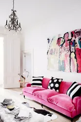 Fuchsia In The Living Room Interior