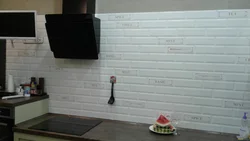 Photo of kitchen brick tiles