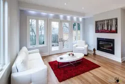 Large windows in the house photo living room
