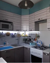 Хрущевтің ас үйінің түс схемасының фотосы