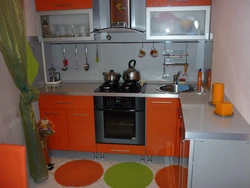 Photo of Khrushchev kitchen color scheme