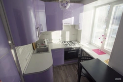 Photo of Khrushchev kitchen color scheme