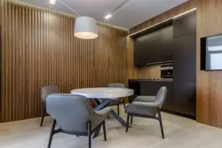 Деревянные Рейки В Интерьере Кухни