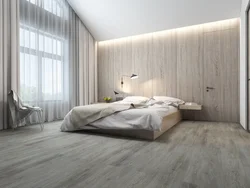 Modern flooring in the bedroom photo